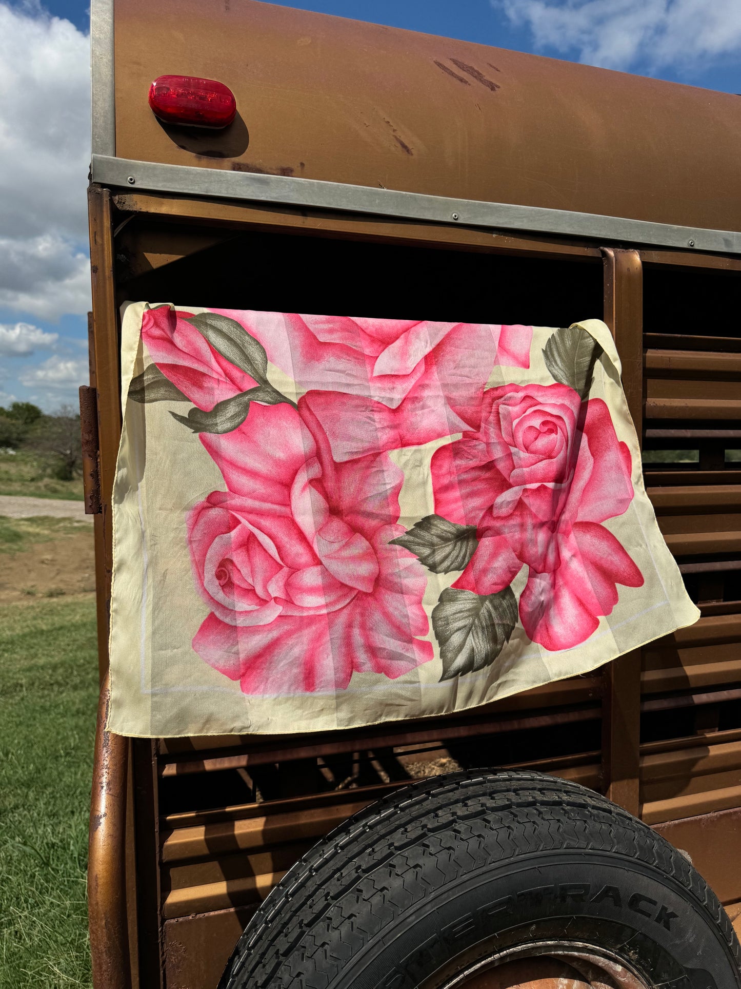 The Pink Rose Neck Scarf