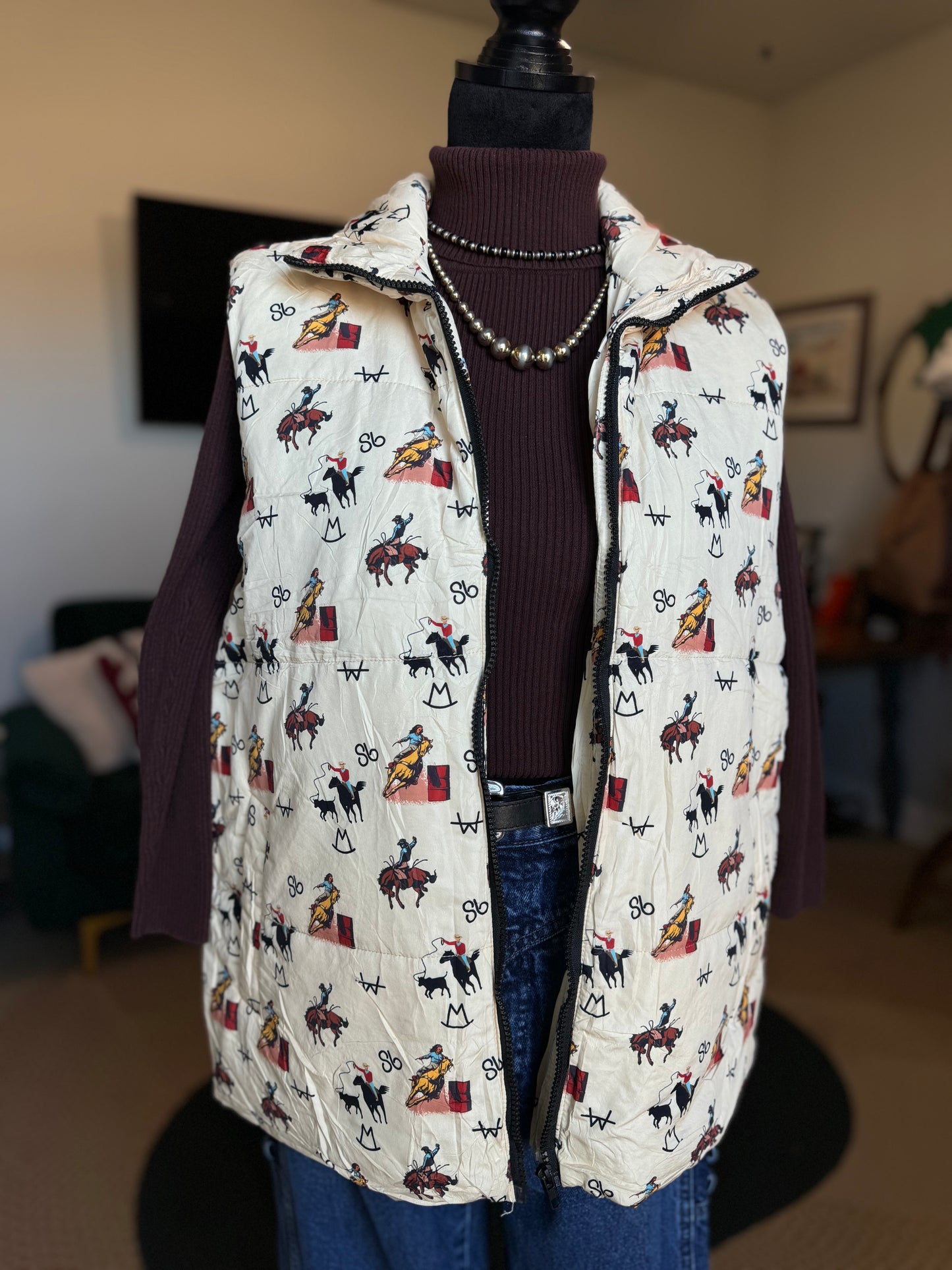 The Rodeo Puffer Vest - S/M